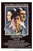 Nijinsky 1980 poster Alan Bates George DeLa Pena Leslie Browne Herbert Ross Affischkonstnär: Richard Amsel Balett