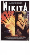 Nikita 1990 poster Anne Parillaud Marc Duret Patrick Fontana Jean Reno Luc Besson
