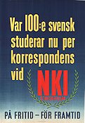 NKI Stockholm 1941 affisch Skola