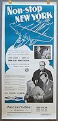 Non-stop New York 1938 poster John Loder Anna Lee Flyg