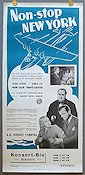 Non-stop New York 1938 poster John Loder Anna Lee Flyg