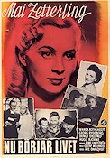 Nu börjar livet 1948 poster Mai Zetterling Georg Rydeberg Wanda Rothgardt Gustaf Molander