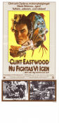 Nu fightas vi igen 1980 poster Clint Eastwood Sondra Locke Geoffrey Lewis Buddy Van Horn