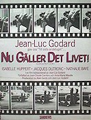 Nu gäller det livet 1981 poster Isabelle Huppert Jean-Luc Godard