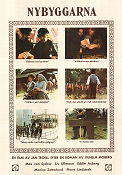 Nybyggarna 1971 poster Max von Sydow Liv Ullman Eddie Axberg Monica Zetterlund Pierre Lindstedt Jan Troell Text: Vilhelm Moberg