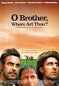 O Brother Where Art Thou 2000 poster George Clooney John Turturro Tim Blake Nelson Joel Ethan Coen