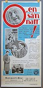 O en sån natt 1937 poster Thor Modéen Åke Söderblom Sickan Carlsson Elof Ahrle Katie Rolfsen
