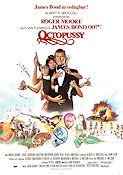 Octopussy 1983 poster Roger Moore Maud Adams Louis Jourdan John Glen