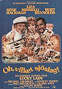 Oh vilket sjöslag 1976 poster Liza Minnelli Gene Hackman Burt Reynolds Stanley Donen Rökning