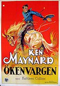 Ökenvargen 1926 poster Ken Maynard