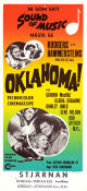 Oklahoma! 1955 poster Gordon MacRae Gloria Grahame Gene Nelson Fred Zinnemann Musik: Rodgers and Hammerstein Musikaler