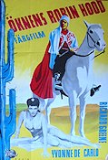 Öknens Robin Hood 1950 poster Richard Greene Yvonne De Carlo