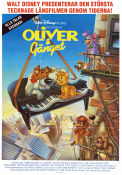 Oliver och gänget 1988 poster Joey Lawrence George Scribner Animerat Hundar Instrument
