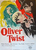 Oliver Twist 1948 poster Alec Guinness David Lean Affischkonstnär: Walter Bjorne