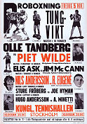 Olle Tandberg vs Piet Wilde Stockholm 1948 affisch Olle Tandberg Boxning