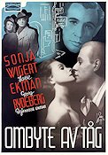 Ombyte av tåg 1943 poster Sonja Wigert Georg Rydeberg Hasse Ekman Tåg