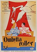 Ombytta roller 1940 poster Adolphe Menjou Carole Landis