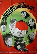 Onsdagsväninnan 1946 poster Sonja Wigert Sture Lagerwall Erik Bullen Berglund Sture Lagerwall