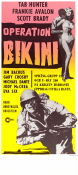 Operation Bikini 1963 poster Tab Hunter Frankie Avalon Scott Brady Anthony Carras