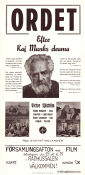 Ordet 1943 poster Victor Sjöström Holger Löwenadler Inga Landgré Gustaf Molander