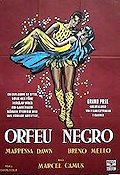 Orfeu Negro 1959 poster Breno Mello Marpessa Dawn Lourdes de Oliveira Marcel Camus Musikaler