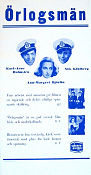 Örlogsmän 1943 poster Karl-Arne Holmsten Nils Kihlberg Anne-Margrethe Björlin Börje Larsson