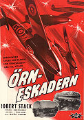 Örneskadern 1942 poster Robert Stack Diana Barrymore Jon Hall Arthur Lubin Flyg Krig