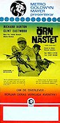 Örnnästet 1969 poster Clint Eastwood Richard Burton Mary Ure Brian G Hutton Text: Alistair Maclean Berg Hitta mer: Nazi