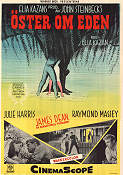 Öster om Eden 1955 poster James Dean Julie Harris Raymond Massey Elia Kazan Text: John Steinbeck