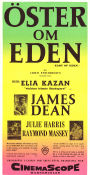 Öster om Eden 1955 poster James Dean Julie Harris Raymond Massey Elia Kazan Text: John Steinbeck