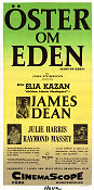 Öster om Eden 1955 poster James Dean Julie Harris Raymond Massey Elia Kazan Text: John Steinbeck