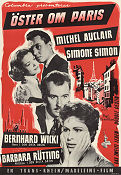 Öster om Paris 1954 poster Michel Auclair Simone Simon Victor Vicas