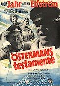 Östermans testamente 1954 poster Adolf Jahr John Elfström Dagmar Ebbesen