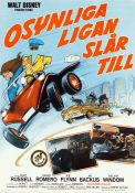 Osynliga ligan slår till 1972 poster Kurt Russell Cesar Romero Joe Flynn Robert Butler Filmbolag: Walt Disney Bilar och racing