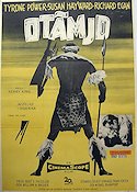 Otämjd 1955 poster Tyrone Power Susan Hayward Filmen från: South Africa