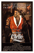 Otello 1986 poster Placido Domingo Katia Ricciarelli Justino Diaz Franco Zeffirelli Text: William Shakespeare