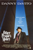 Other People´s Money 1991 poster Danny de Vito Gregory Peck Penelope Ann Miller Norman Jewison Pengar