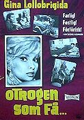 Otrogen som få 1962 poster Gina Lollobrigida Enrico Maria Salerno Milva Giancarlo Zagni
