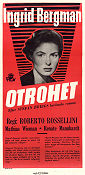 Otrohet 1954 poster Ingrid Bergman Mathias Wieman Roberto Rossellini