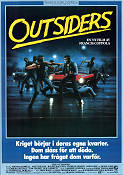 The Outsiders 1983 poster C Thomas Howell Matt Dillon Ralph Macchio Tom Cruise Patrick Swayze Rob Lowe Tom Waits Francis Ford Coppola Gäng