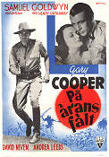 På ärans fält 1939 poster Gary Cooper David Niven Andrea Leeds Eric Rohman art