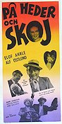 På heder och skoj 1956 poster Elof Ahrle Manne Grünberger