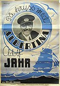 På kryss med Albertina 1938 poster Adolf Jahr Ulla Wikander Emil Fjellström Per-Axel Branner