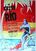 På kryss till Rio 1949 poster Doris Day Jack Carson Michael Curtiz Resor