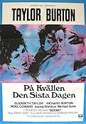 På kvällen den sista dagen 1968 poster Elizabeth Taylor Richard Burton