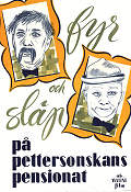 På Pettersonskans pensionat 1931 poster Fyrtornet och Släpvagnen Fy og Bi Carl Schenström Lau Lauritzen Danmark