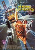 På rymmen i San Francisco 1996 poster Michael J Fox Sally Field Ralph Waite David R Ellis Hundar