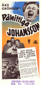 Påhittiga Johansson 1950 poster Åke Grönberg Rut Holm Lasse Krantz Hugo Bolander Från serier