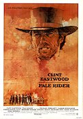 Pale Rider 1985 poster Michael Moriarty Carrie Snodgress Clint Eastwood