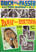 Panik hos doktorn 1968 poster Dirch Passer Lone Hertz Carl Ottosen Medicin och sjukhus Danmark